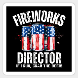 4th of July Fireworks Director Magnet